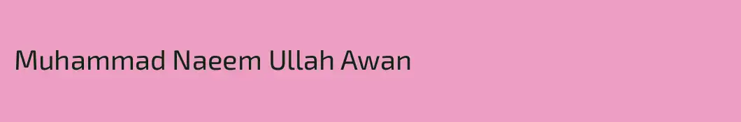 Muhammad Naeem Ullah Awan